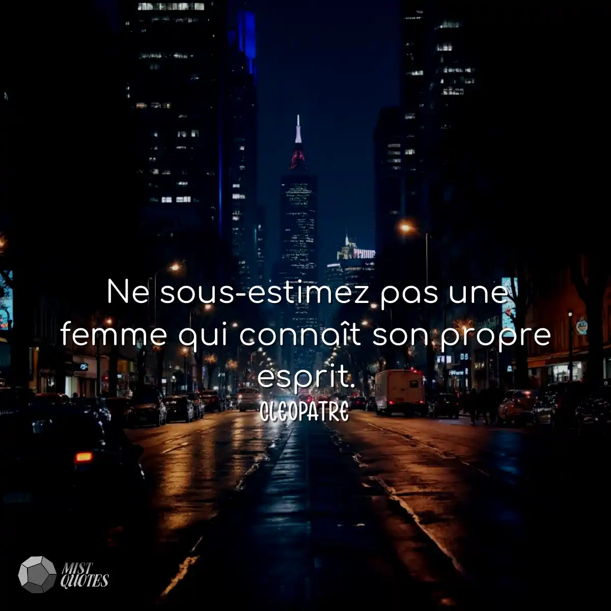 Ne sous-estimez pas une femme qui connaît son prop