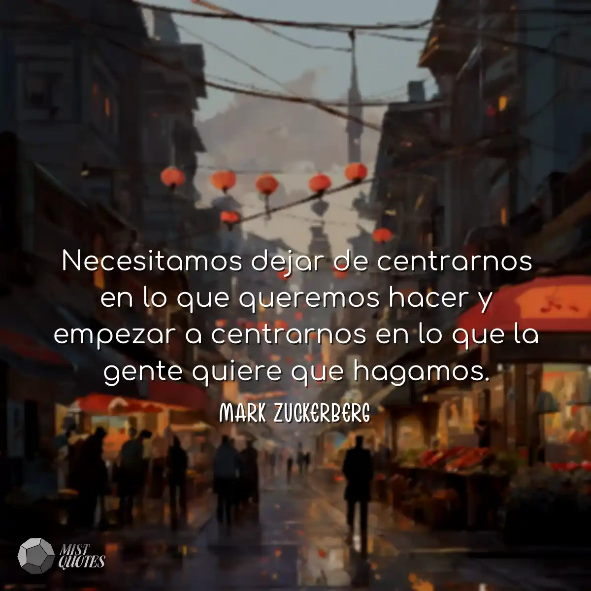 Necesitamos dejar de centrarnos en lo que queremos