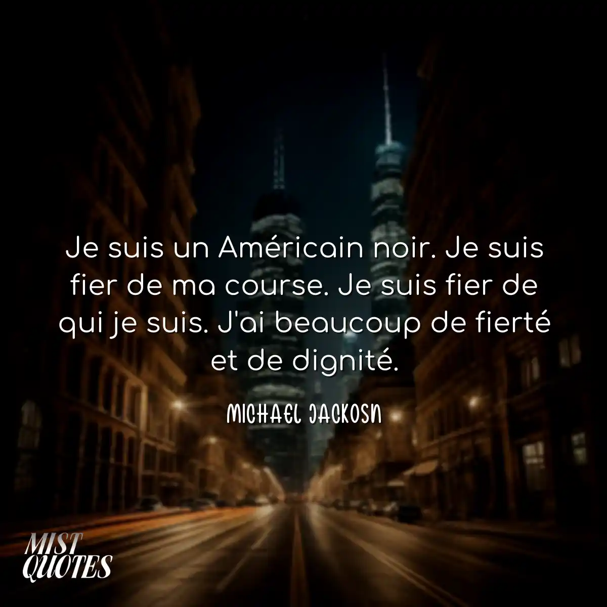 Je suis un Américain noir. Je suis fier