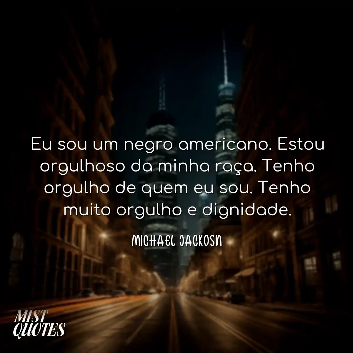 Eu sou um negro americano. Estou orgulho