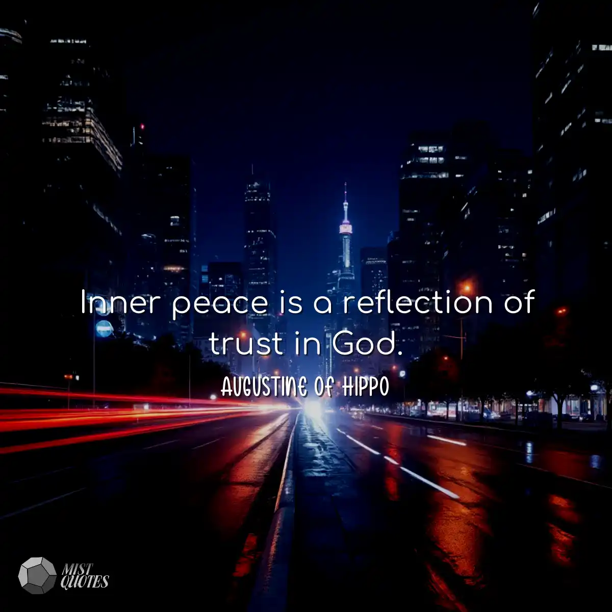 Inner peace is a reflection of trust in 