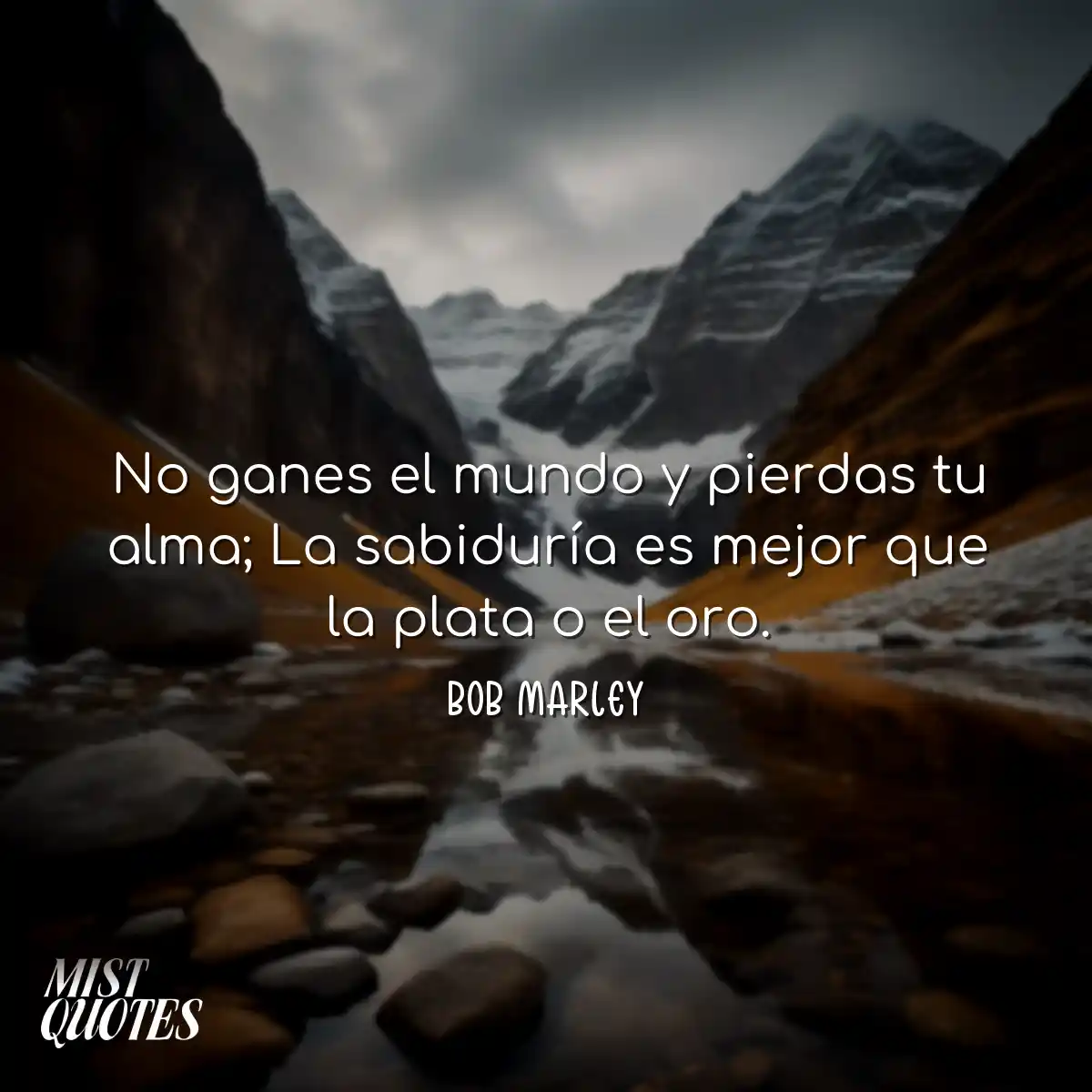 No ganes el mundo y pierdas tu alma; La 