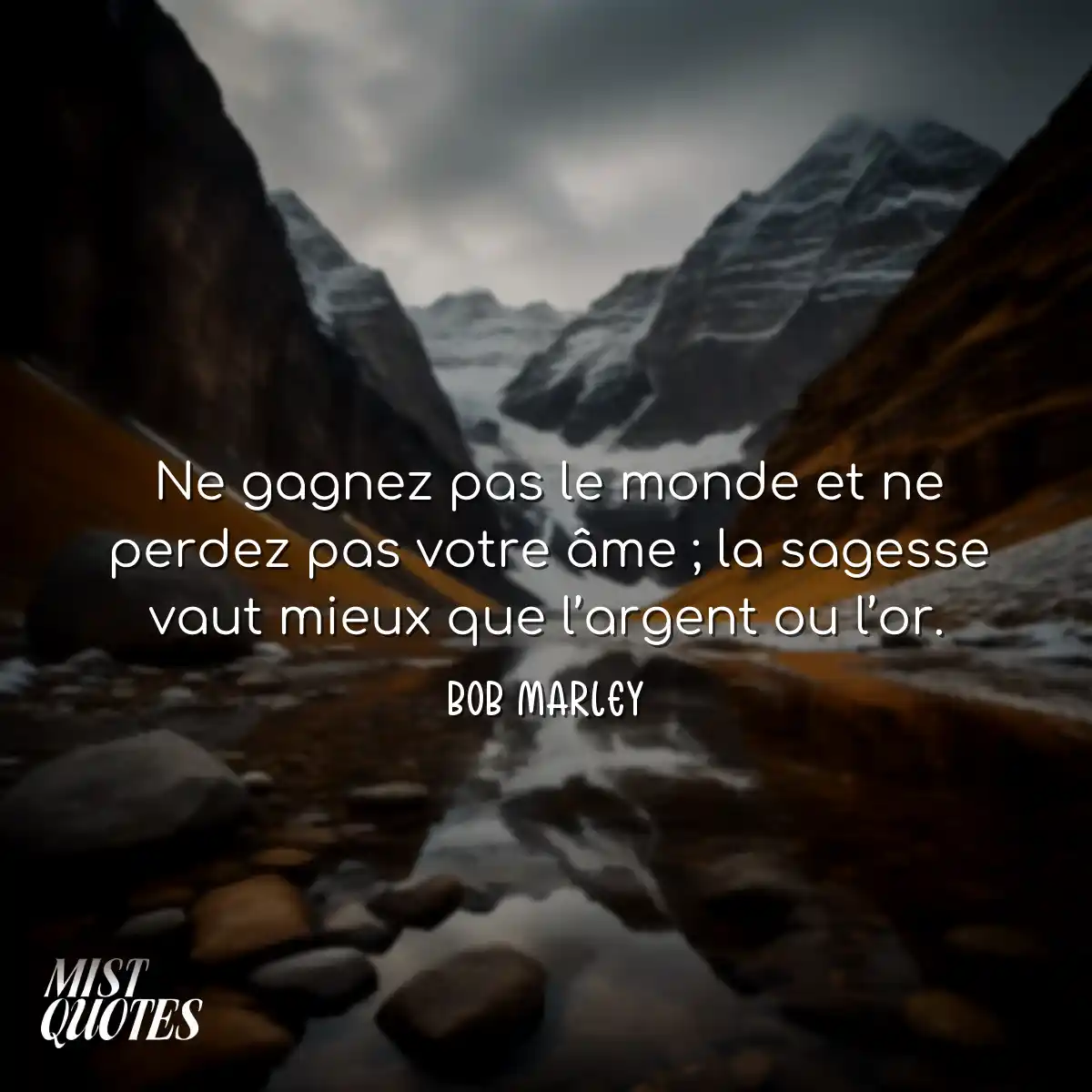 Ne gagnez pas le monde et ne perdez pas 