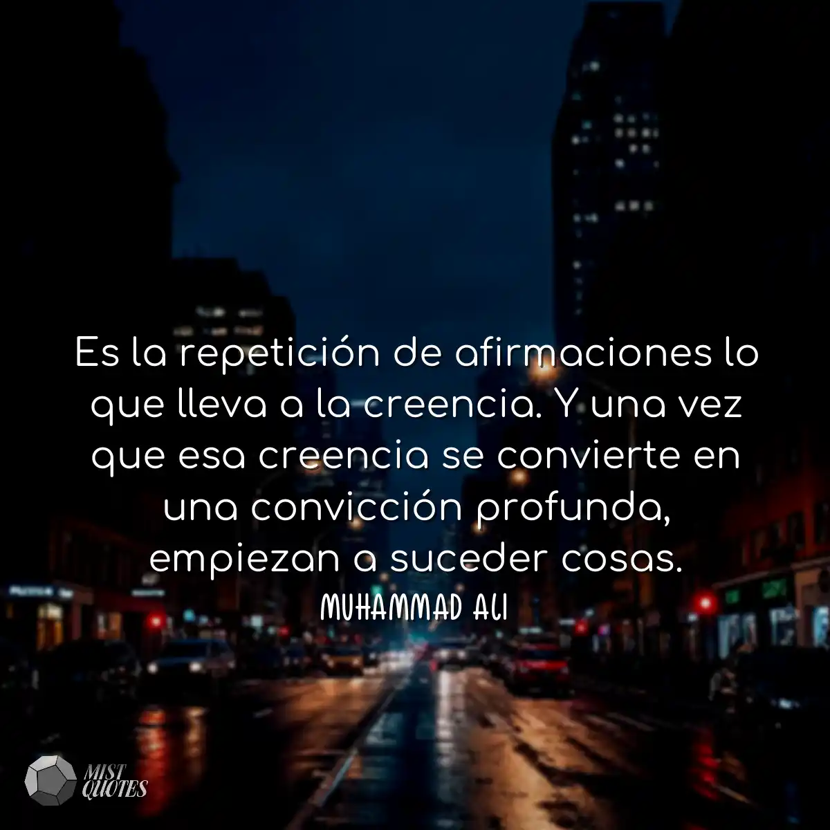 Es la repetición de afirmaciones lo que