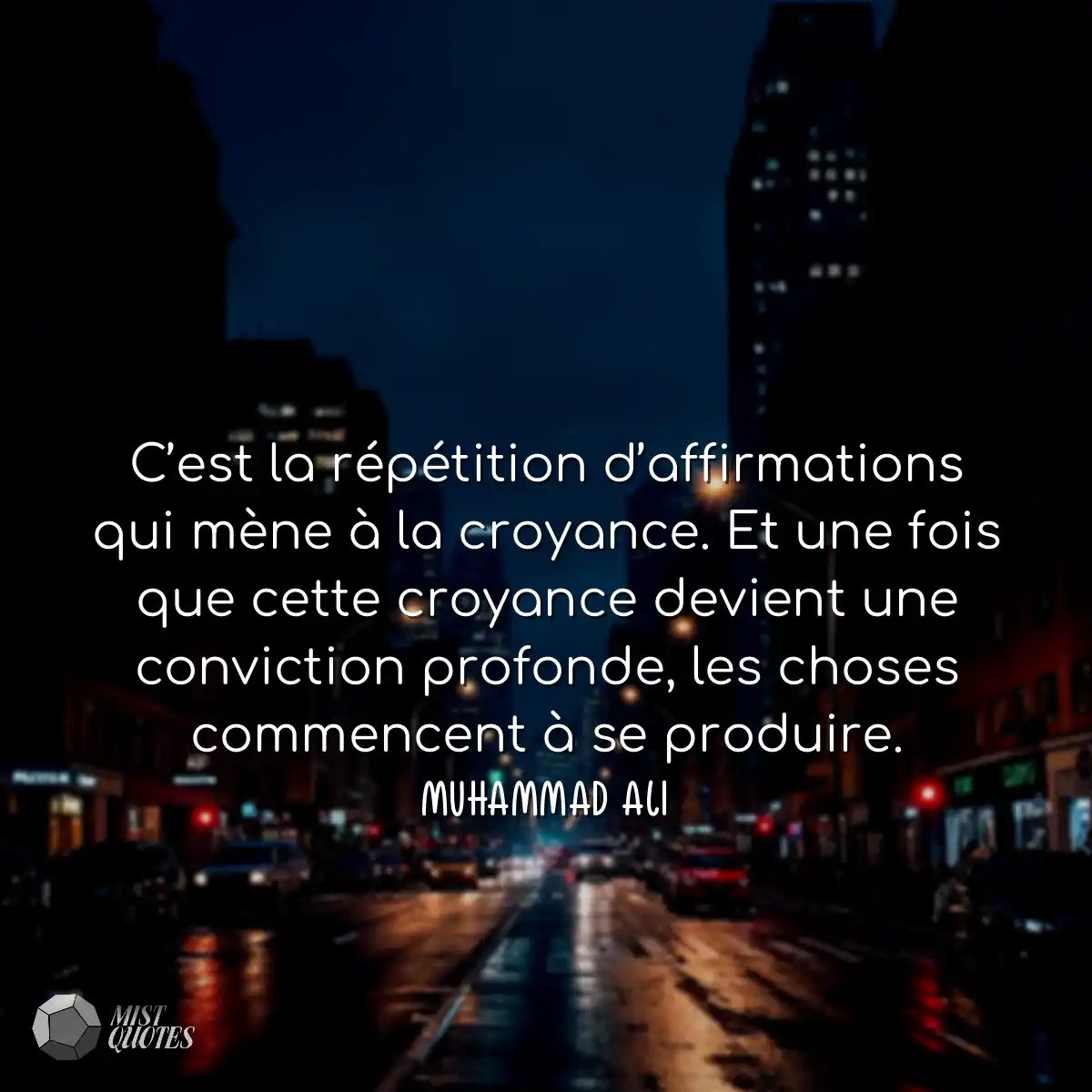 C’est la répétition d’affirmations