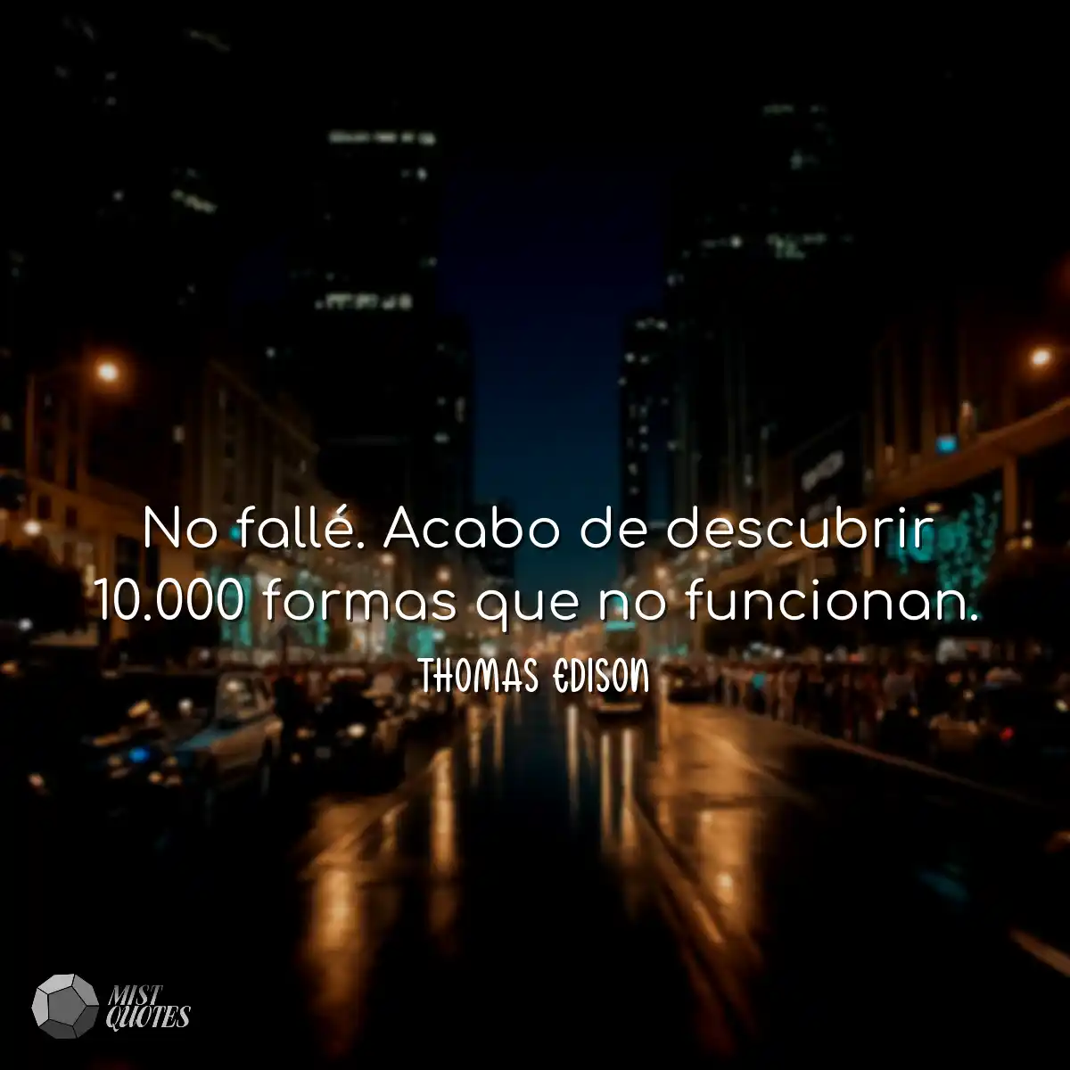No fallé. Acabo de descubrir 10.000 for