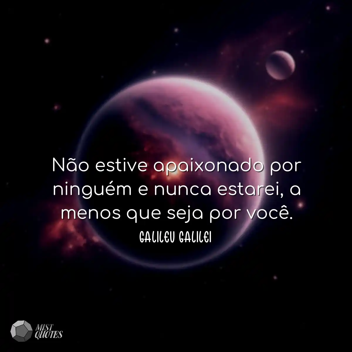 Não estive apaixonado por ninguém e nu