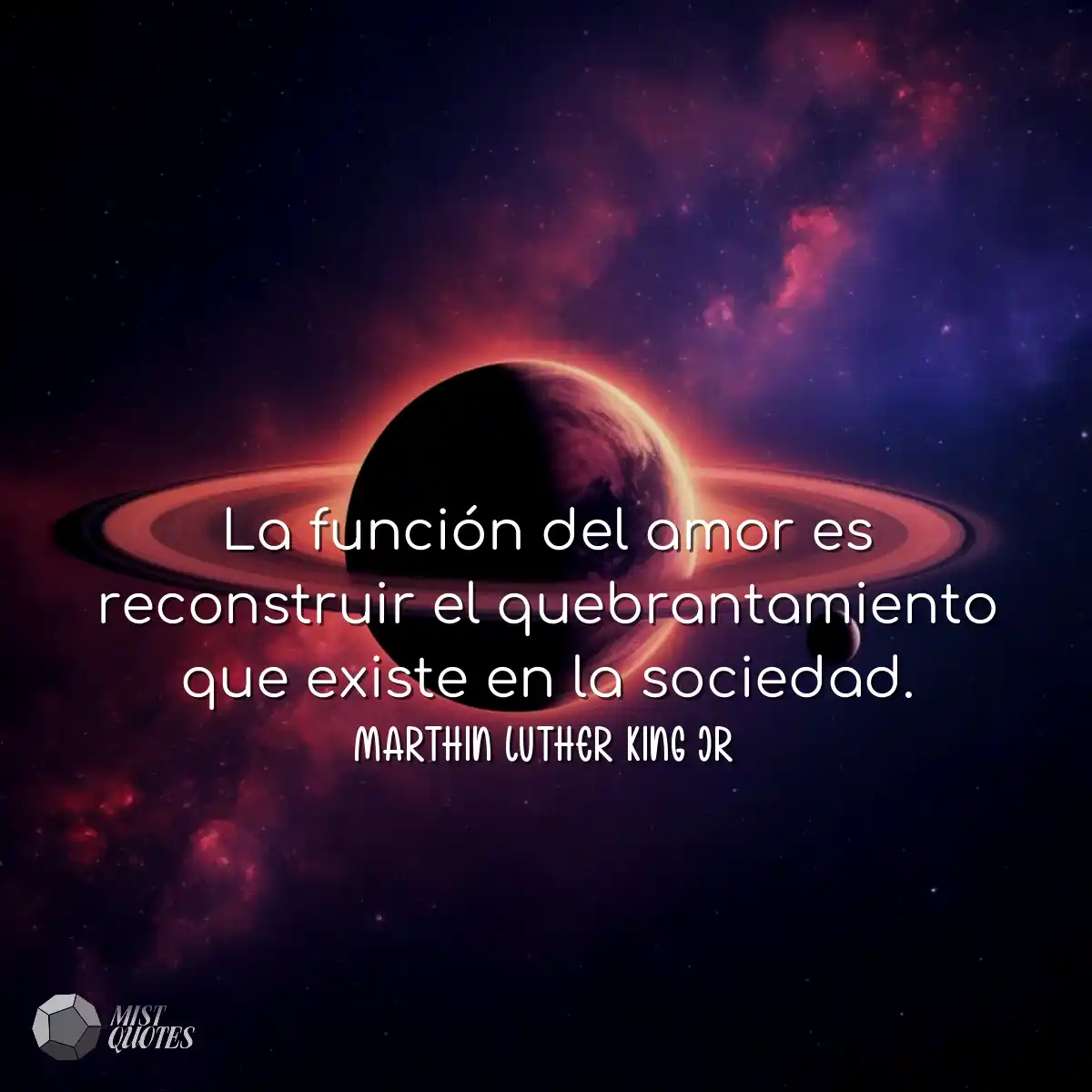 La función del amor es reconstruir el q
