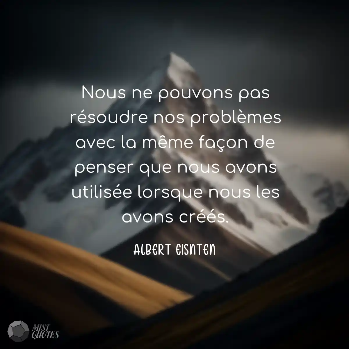 Nous ne pouvons pas résoudre nos probl