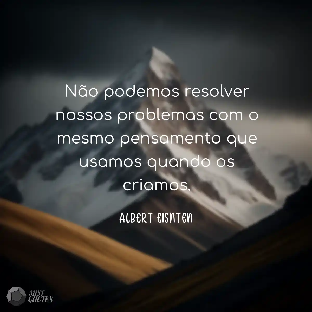 Não podemos resolver nossos problemas c