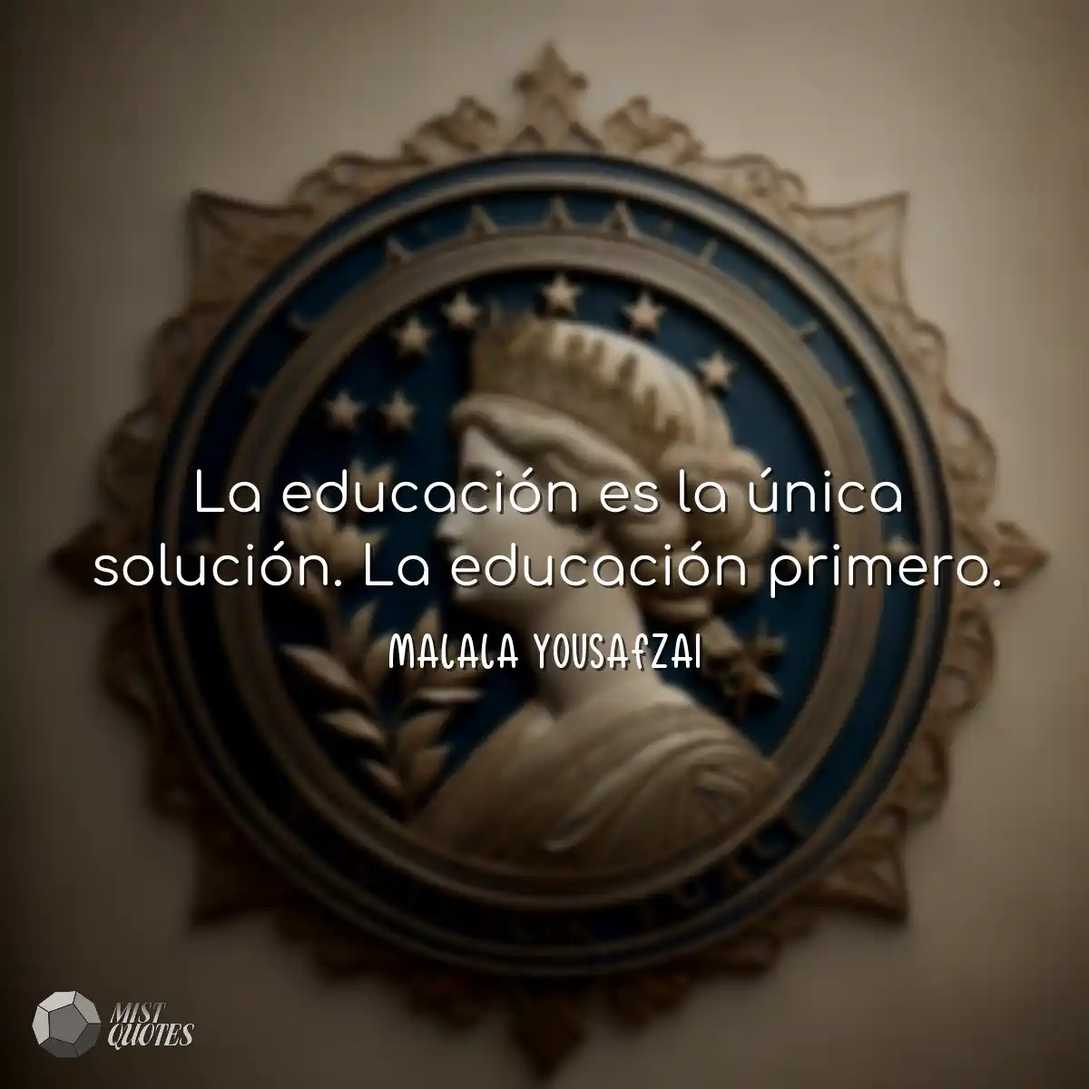 La educación es la única solución. La