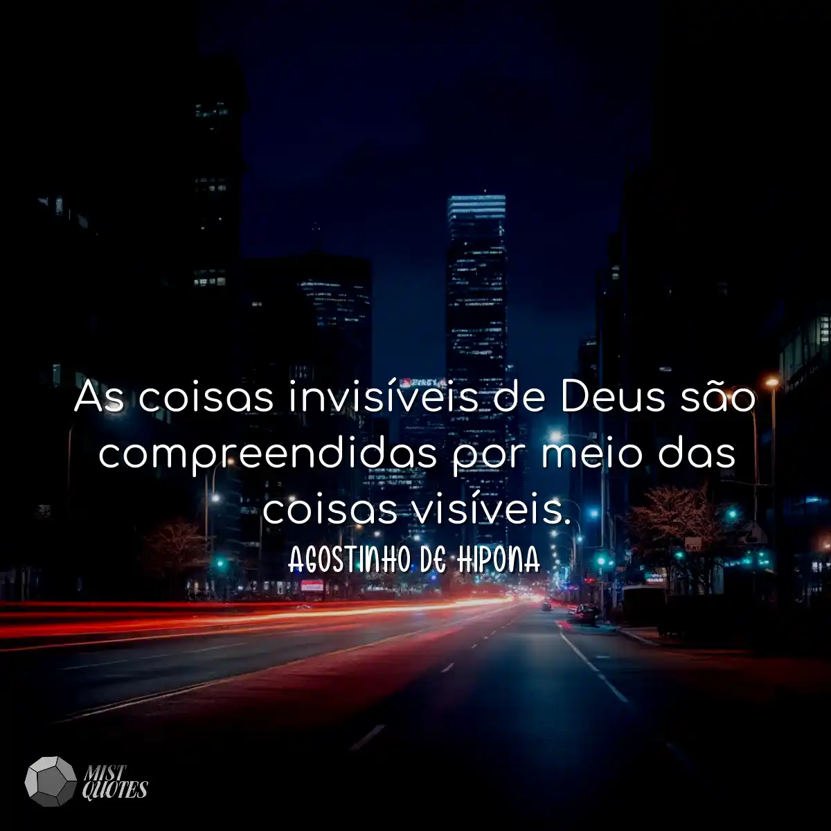 As coisas invisíveis de Deus são compr