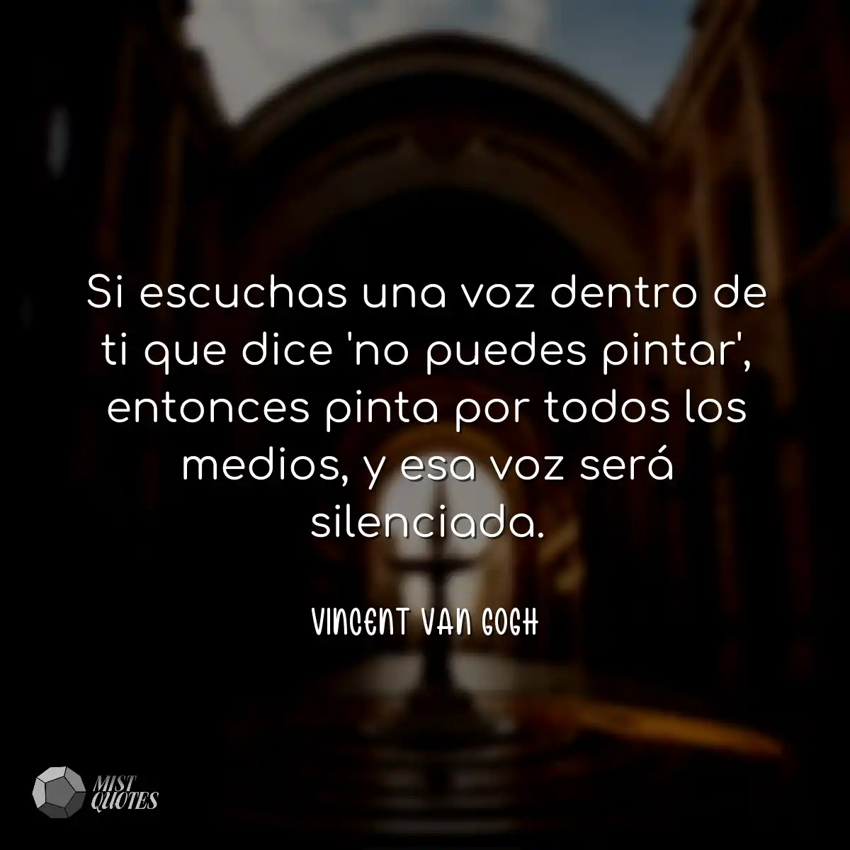 Si escuchas una voz dentro de ti que dice 'no pued