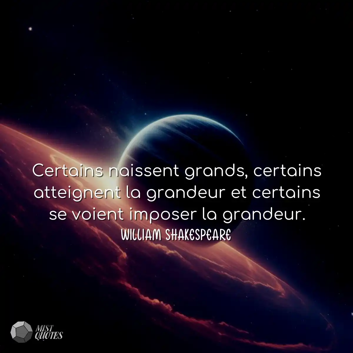 Certains naissent grands, certains attei