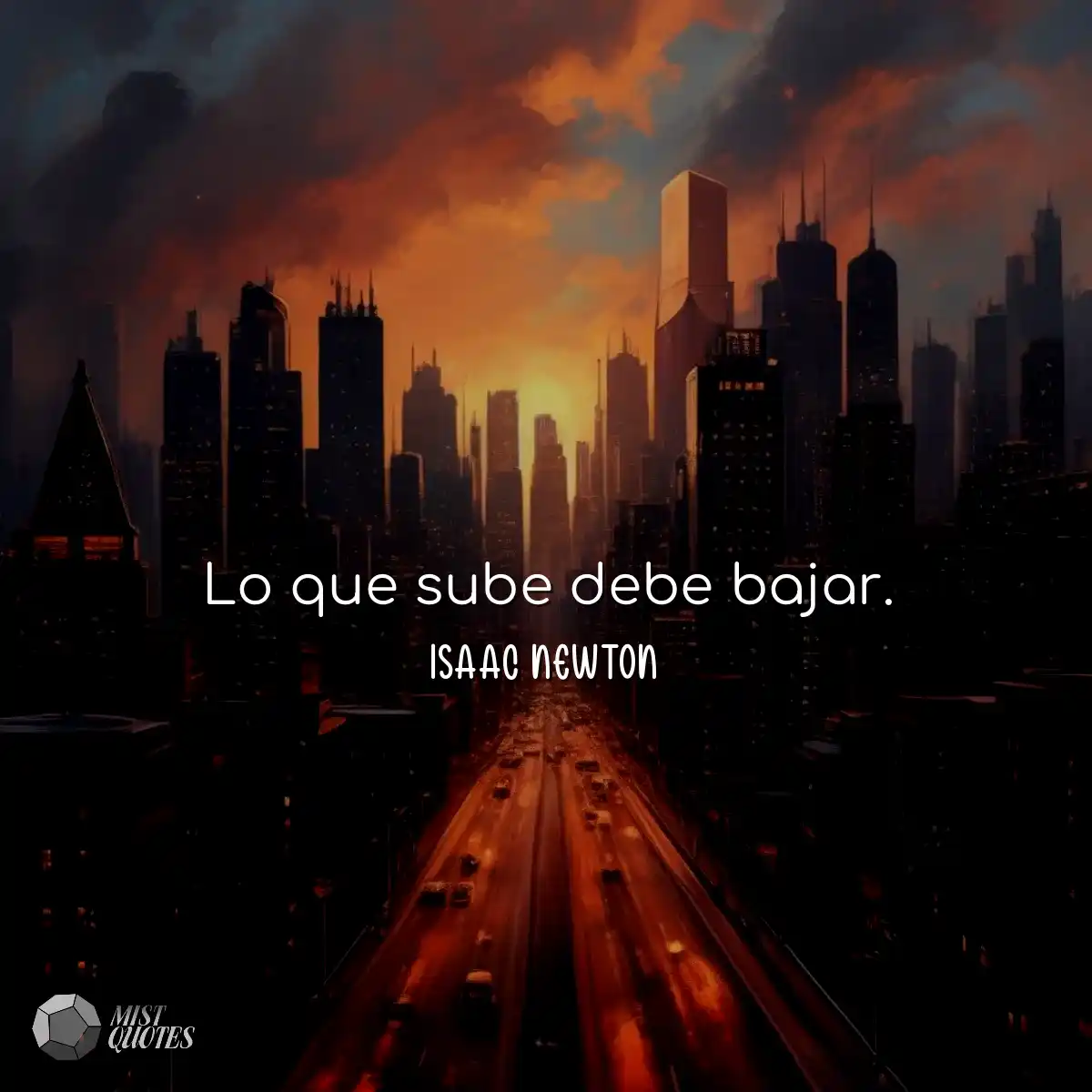 Lo que sube debe bajar.