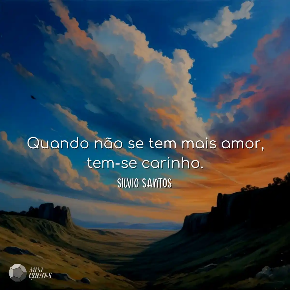 Quando não se tem mais amor, tem-se car
