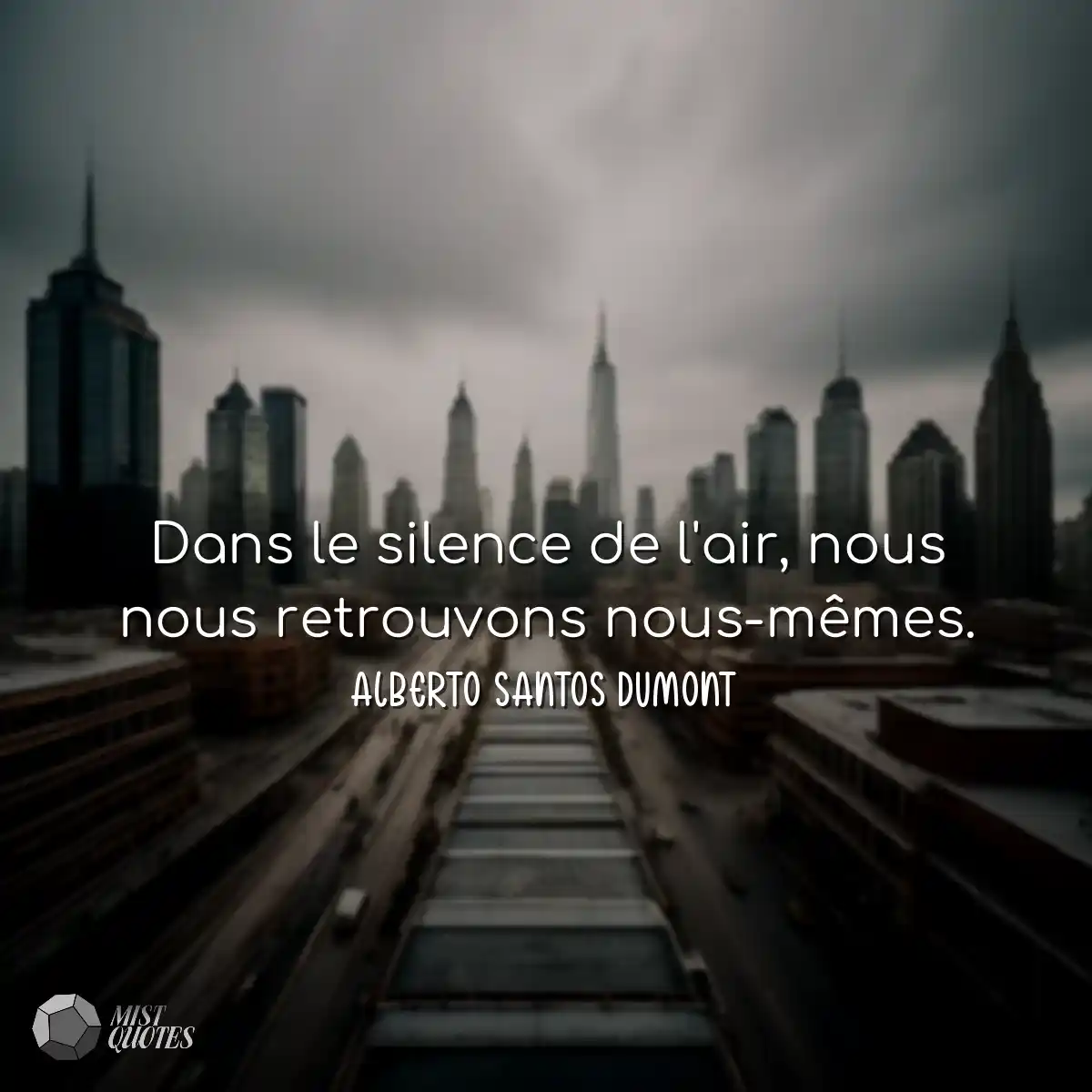 Dans le silence de l'air, nous nous retrouvons nou