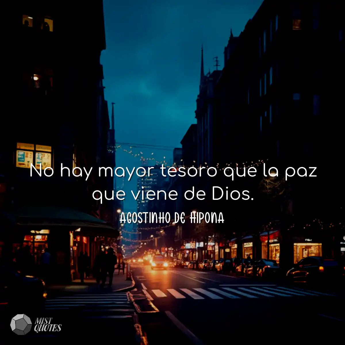No hay mayor tesoro que la paz que viene de Dios.