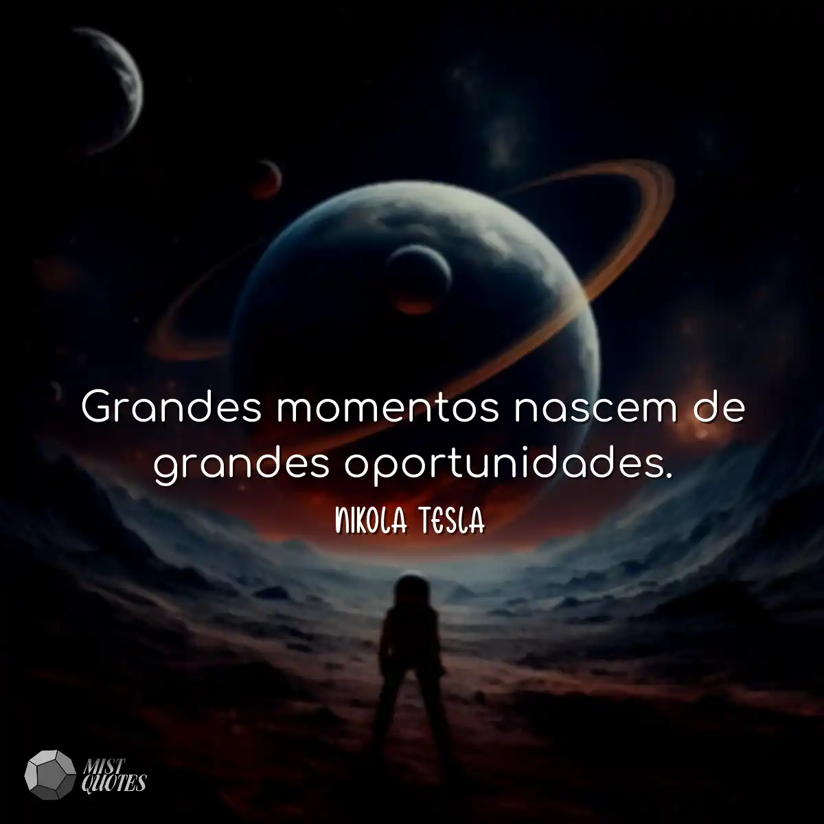 Grandes momentos nascem de grandes oport