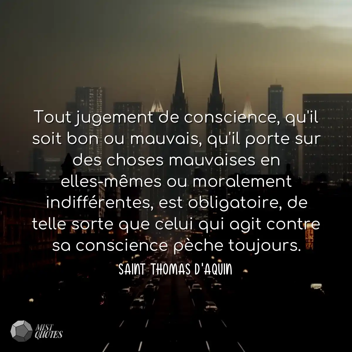Tout jugement de conscience, qu'il soit bon ou mau