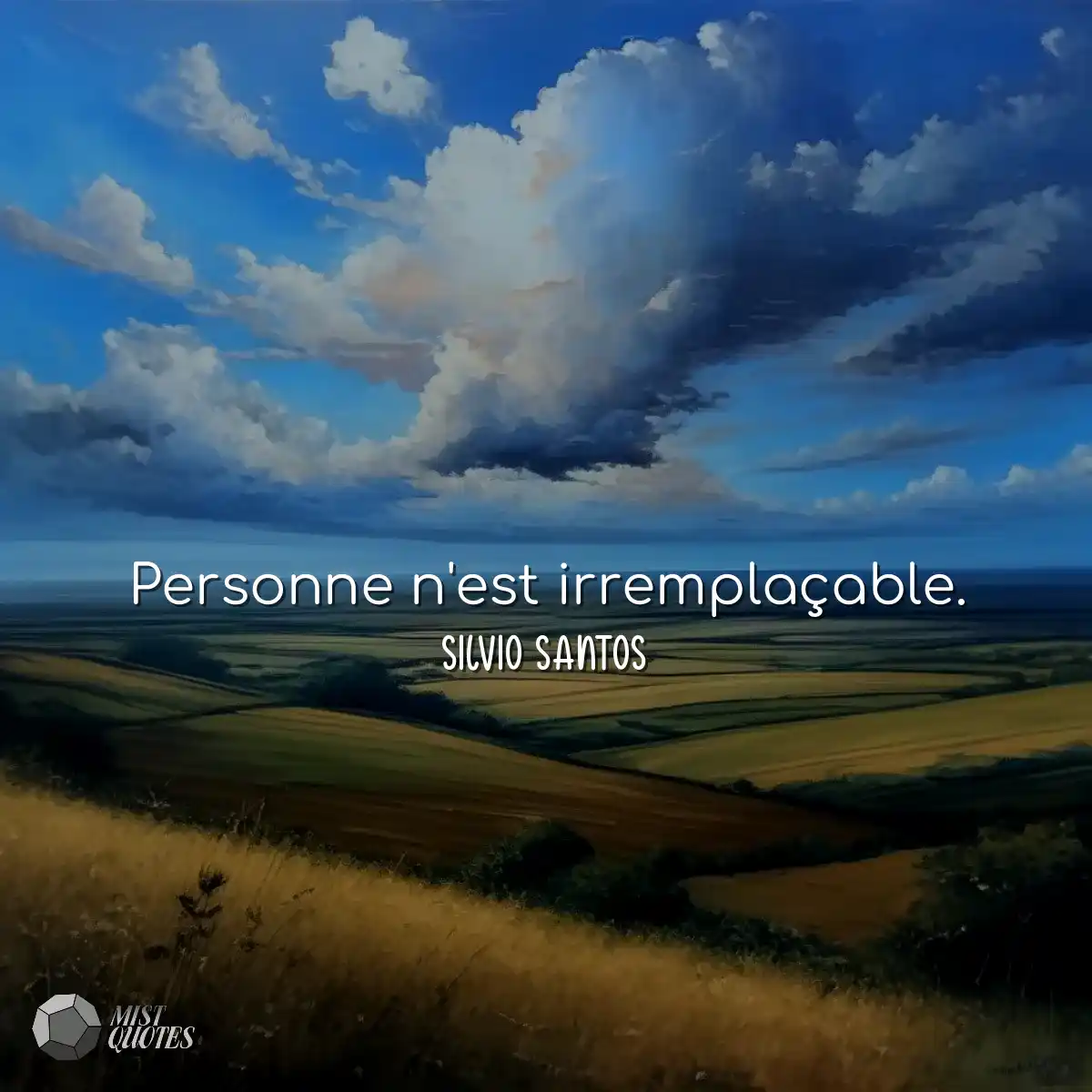 Personne n'est irremplaçable.