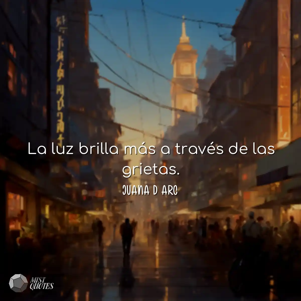 La luz brilla más a través de las grietas.