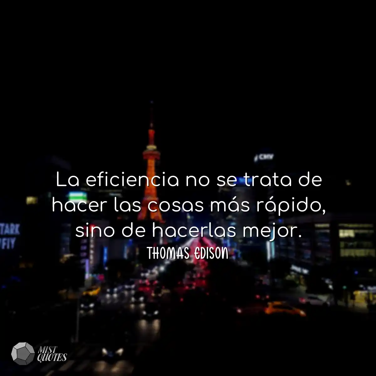 La eficiencia no se trata de hacer las c
