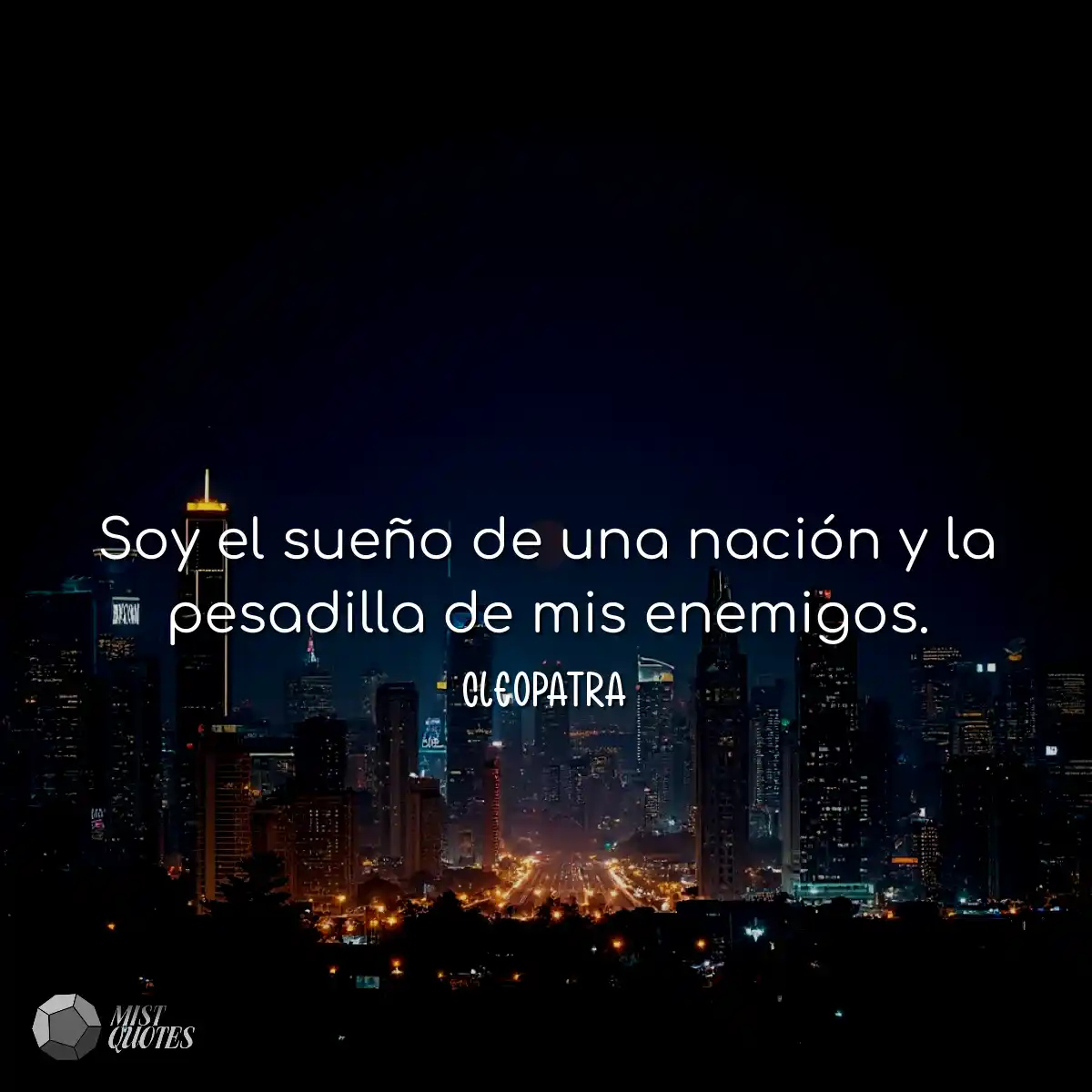 Soy el sueño de una nación y la pesadilla de mis e
