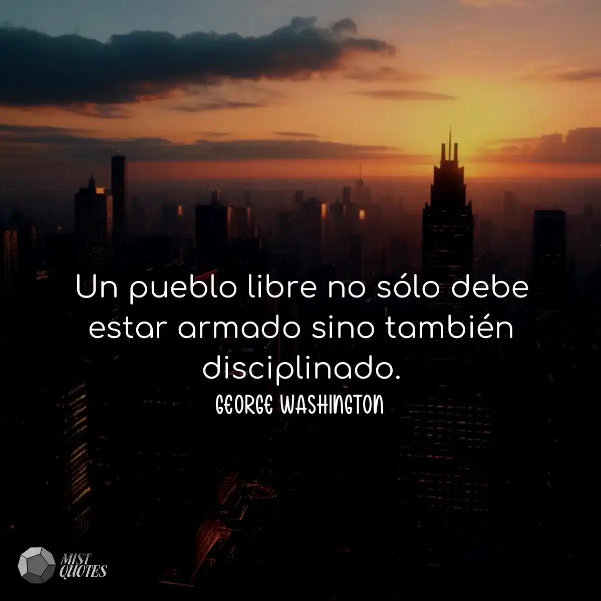 Un pueblo libre no sólo debe estar arma