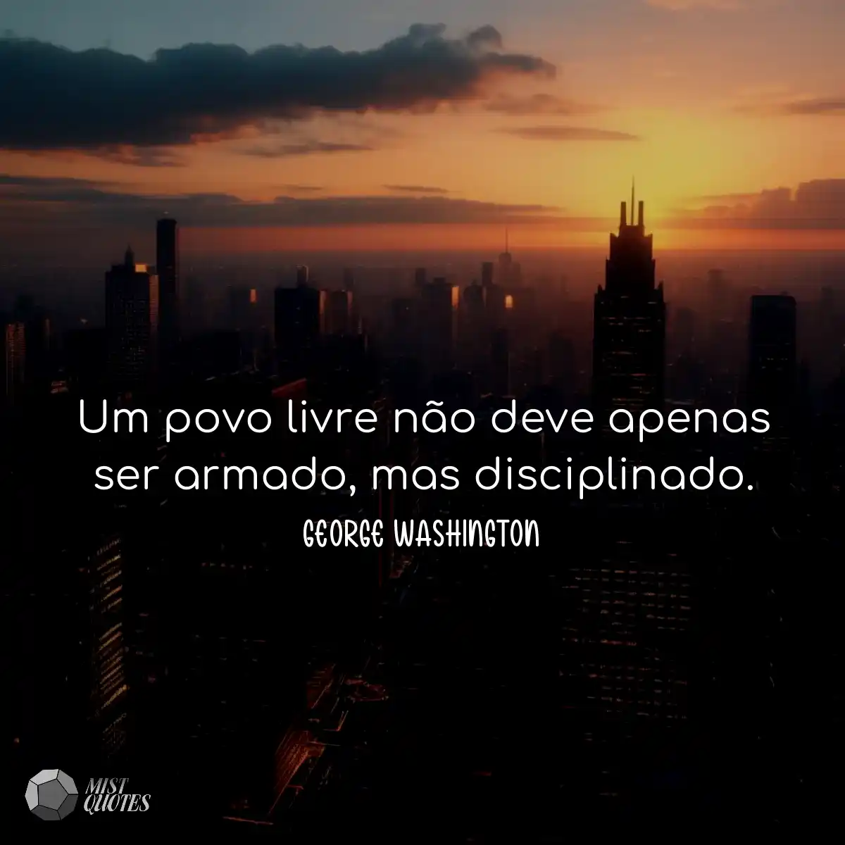 Um povo livre não deve apenas ser armad