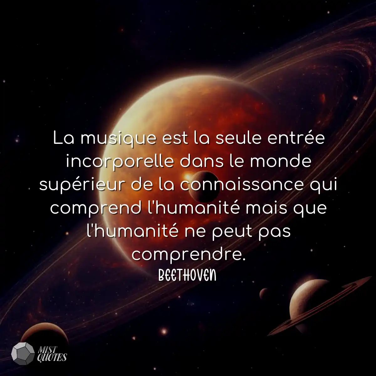 La musique est la seule entrée incorpor