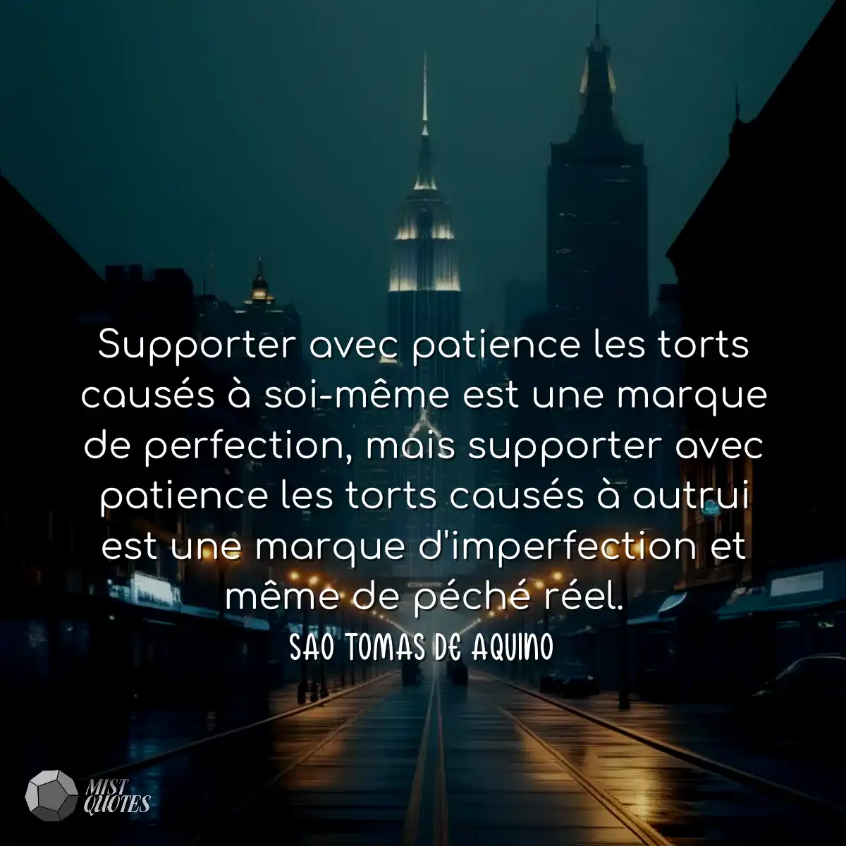 Supporter avec patience les torts causés à soi-mêm