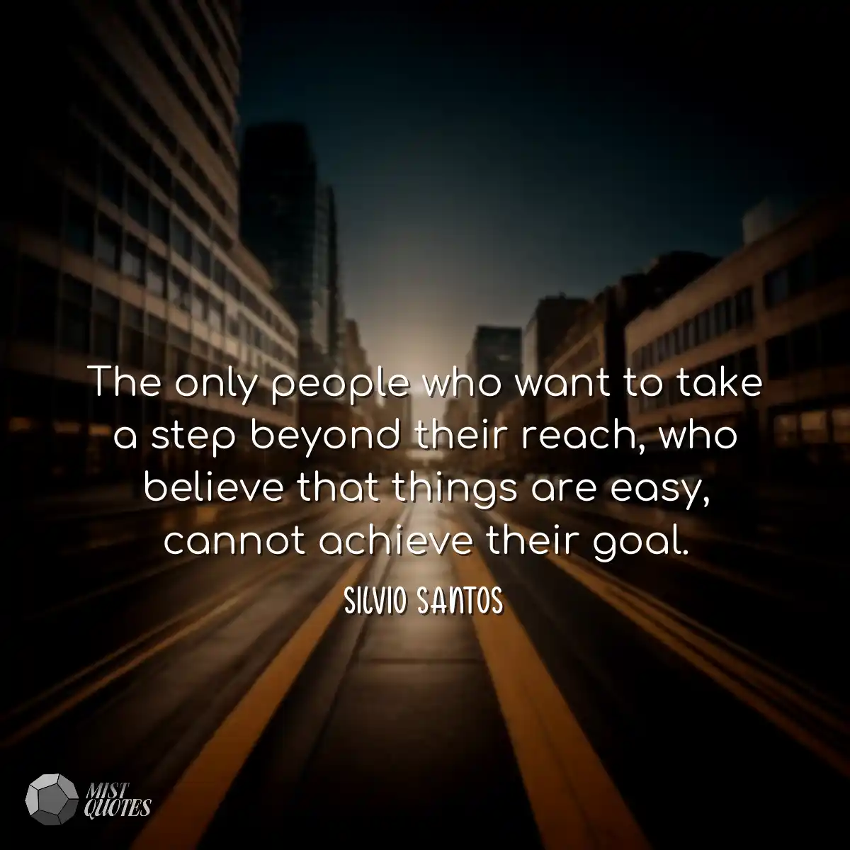 The only people who want to take a step 