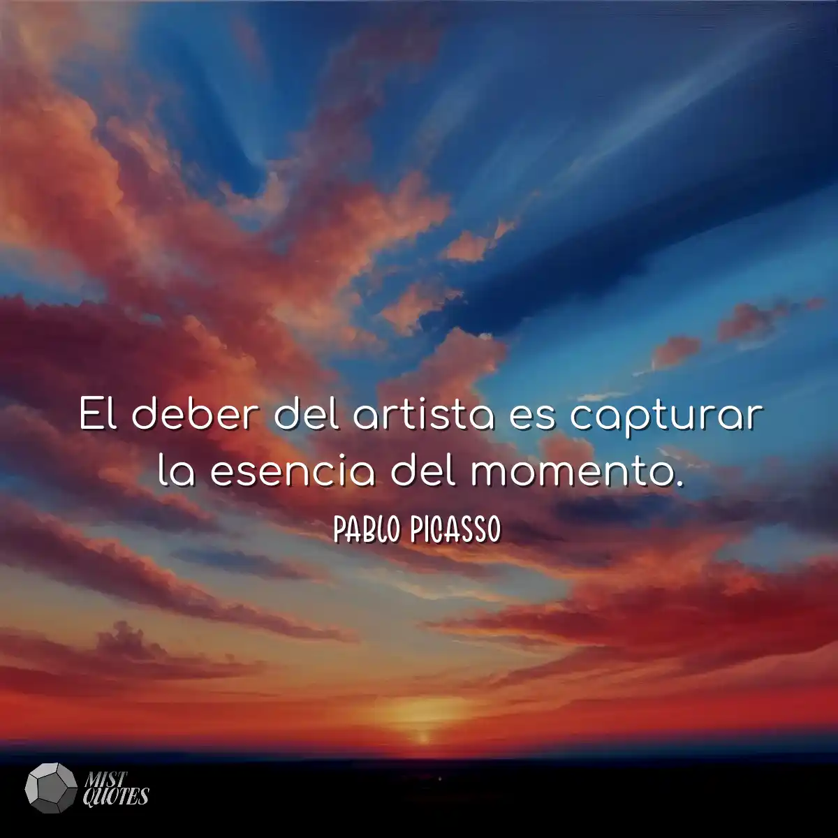 El deber del artista es capturar la esen