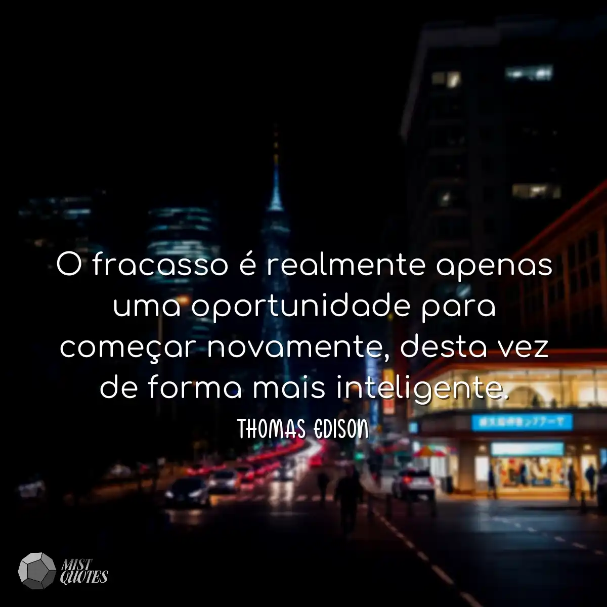 O fracasso é realmente apenas uma oportunidade par