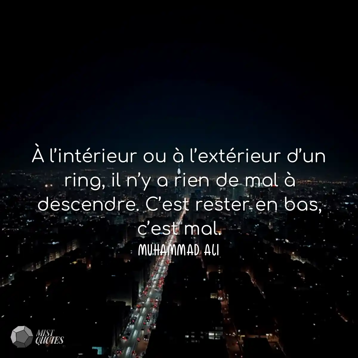 À l’intérieur ou à l’extérieur d’un ring, il n’y a
