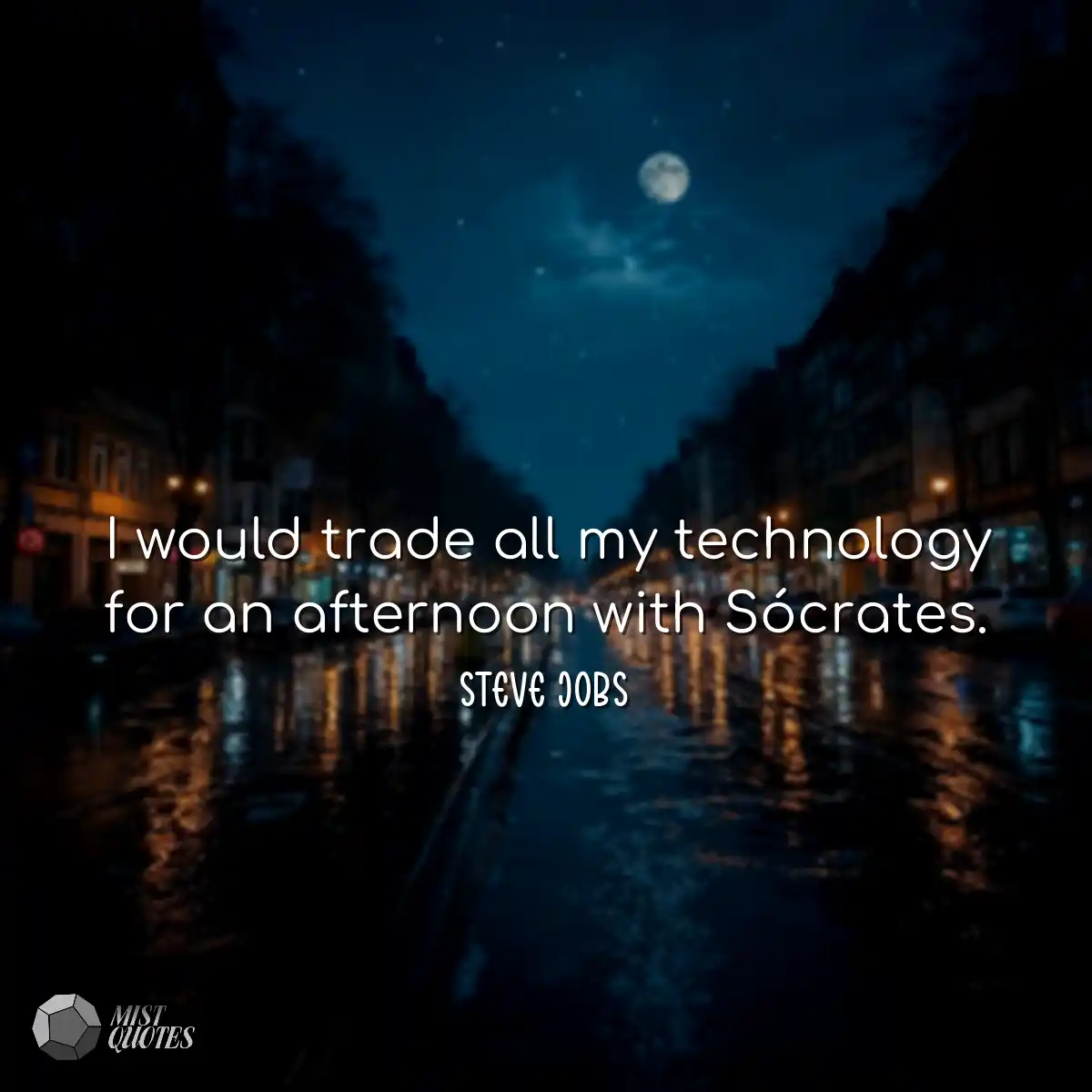 I would trade all my technology for an a