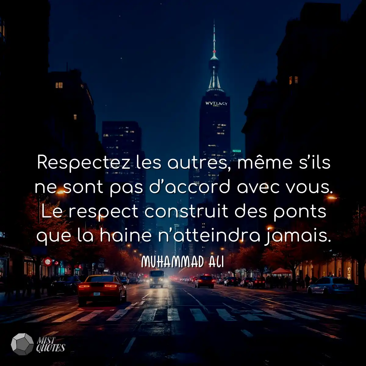 Respectez les autres, même s’ils ne sont pas d’acc