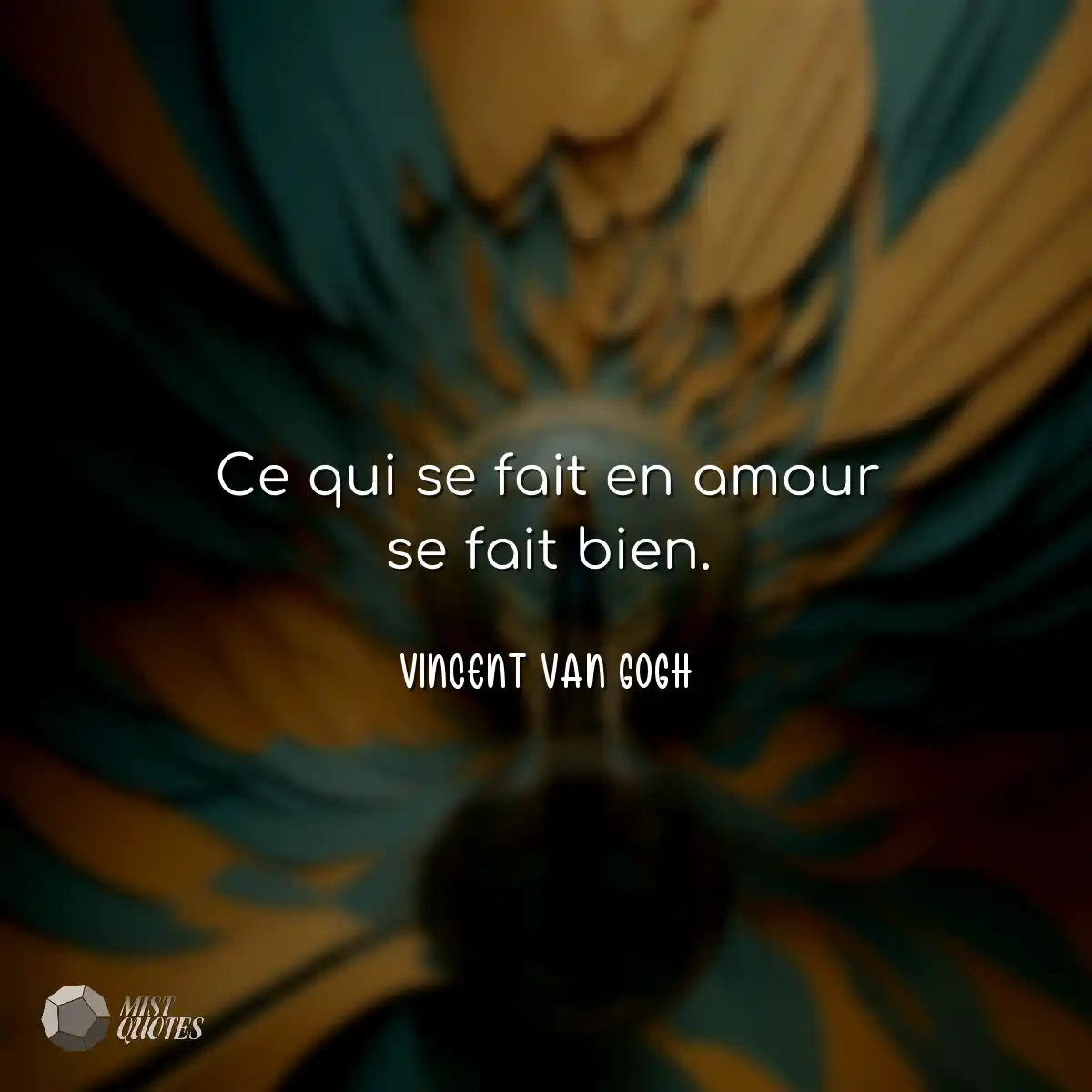 Ce qui se fait en amour se fait bien.