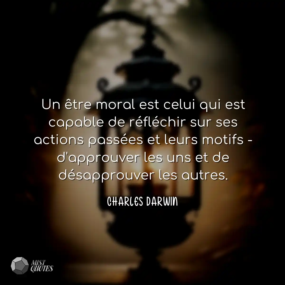 Un être moral est celui qui est capable de réfléch