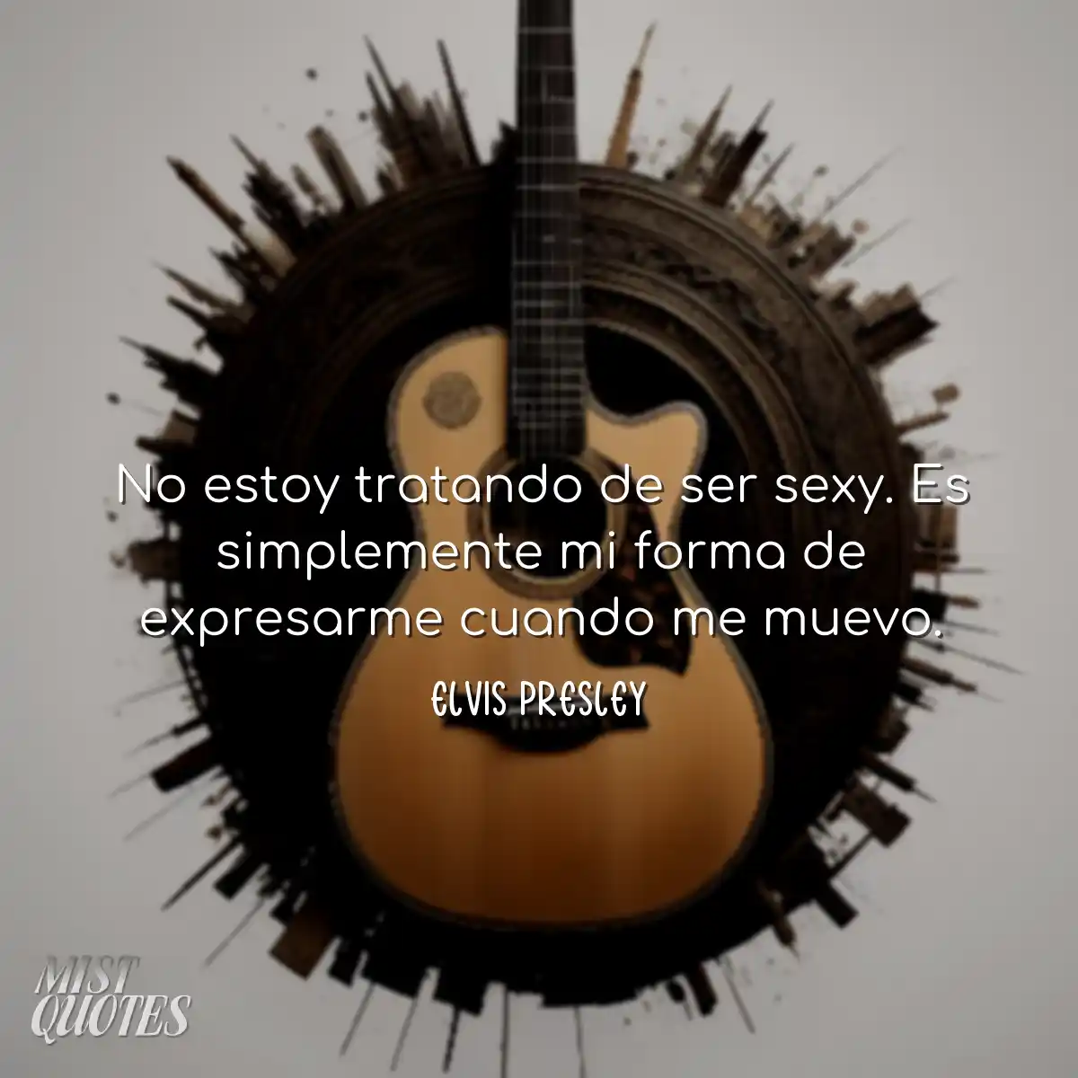 No estoy tratando de ser sexy. Es simple