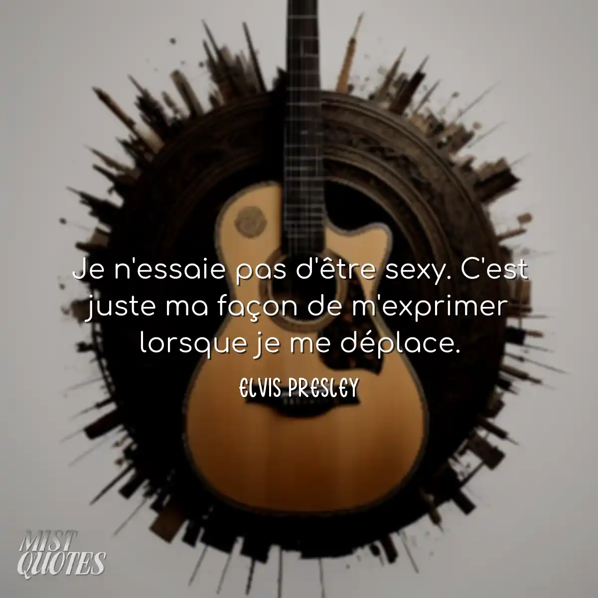 Je n'essaie pas d'être sexy. C'est just