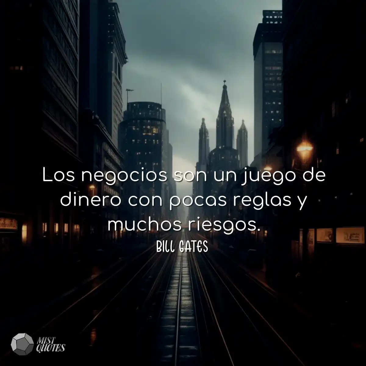 Los negocios son un juego de dinero con pocas regl