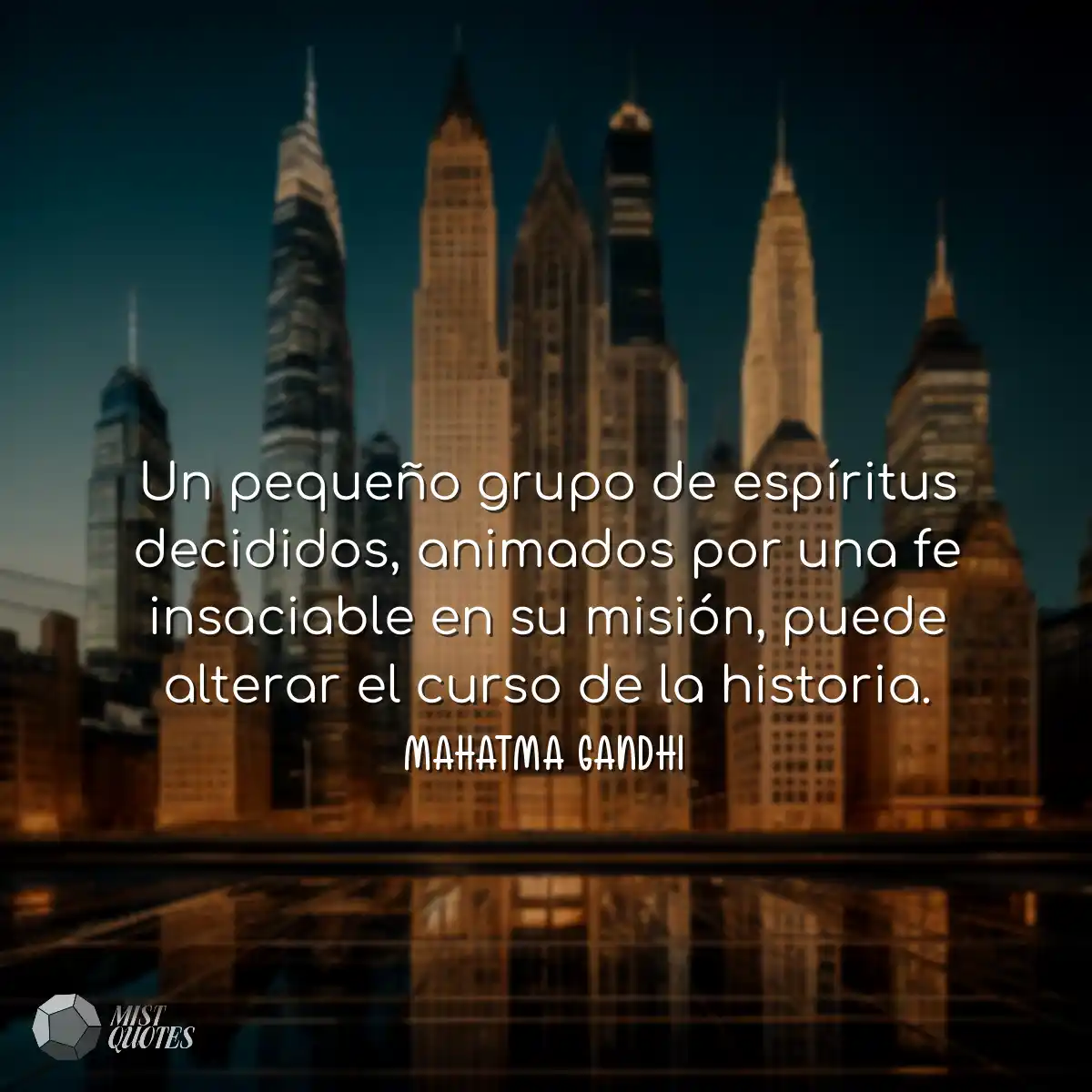 Un pequeño grupo de espíritus decidido