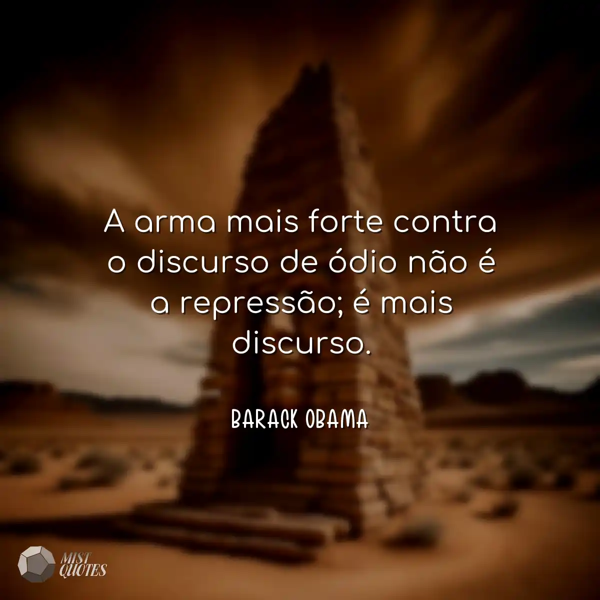 A arma mais forte contra o discurso de 