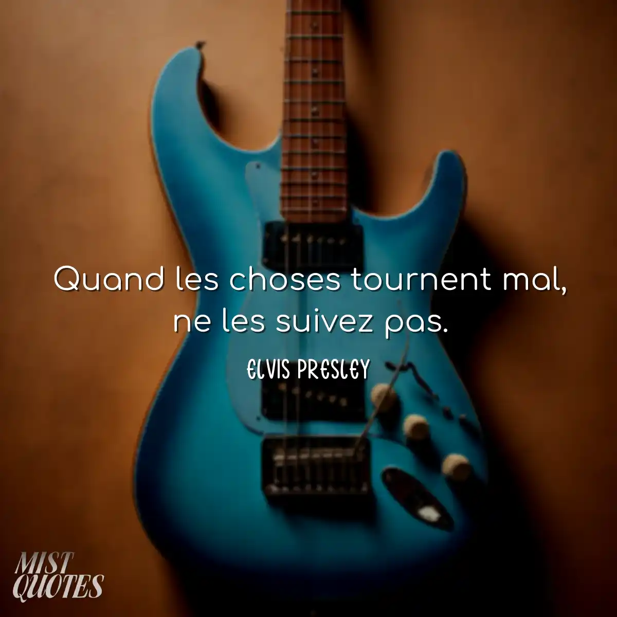 Quand les choses tournent mal, ne les su