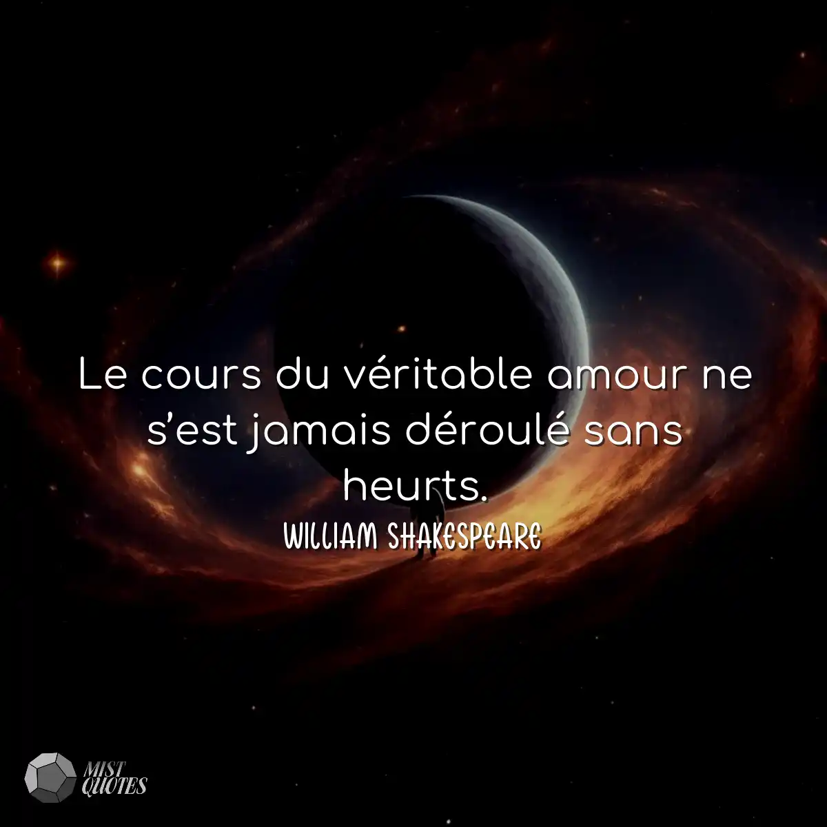 Le cours du véritable amour ne s’est 