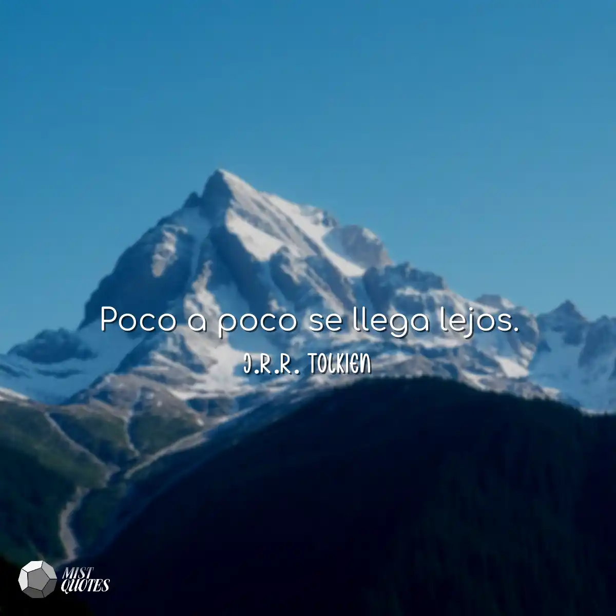 Poco a poco se llega lejos.