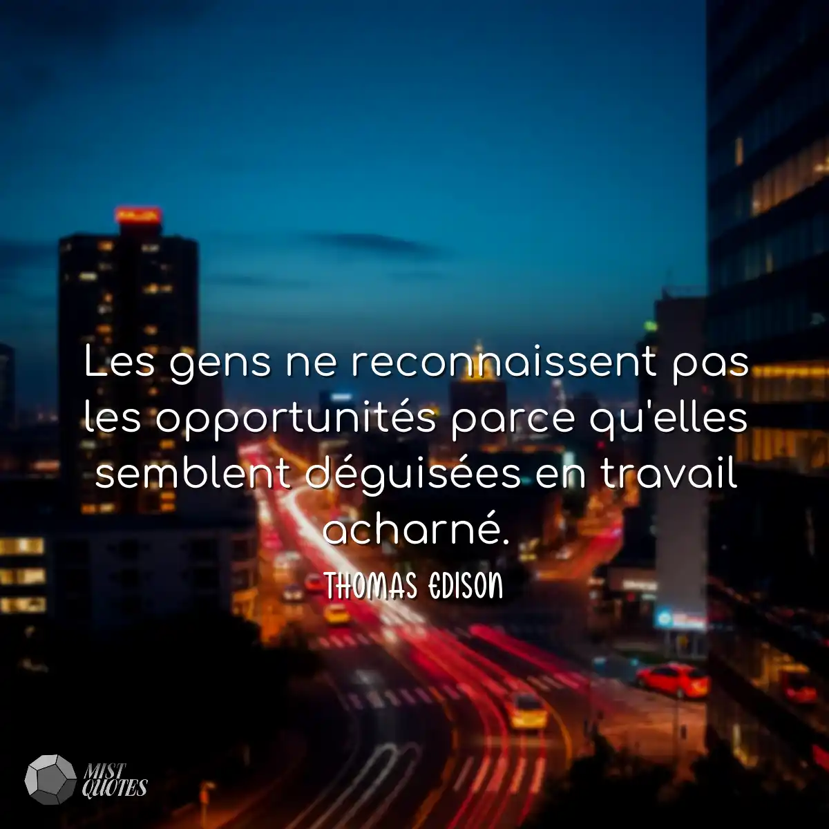 Les gens ne reconnaissent pas les opport