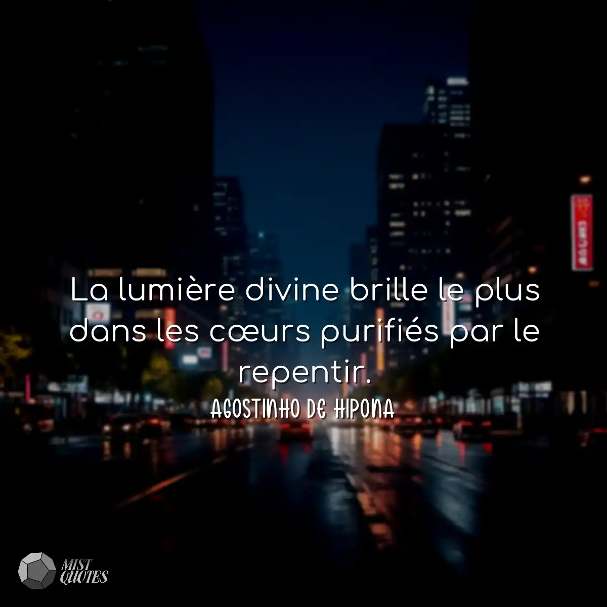 La lumière divine brille le plus dans l